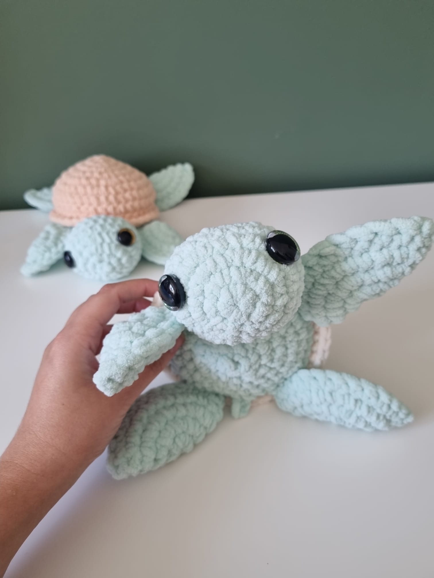 Crochet Fred Sea Turtle view 3